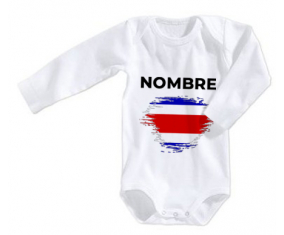 Bodies baby flag brush effect Costa Rica con nombre
