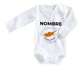 Bodies bebé bandera cepillo efecto Chipre con nombre