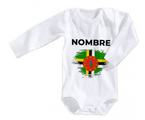Bodies bebé efecto bandera cepillo Dominique con nombre