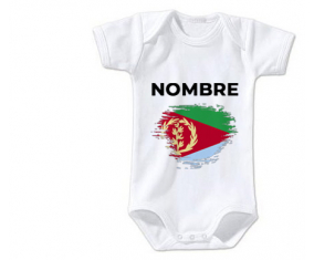Bodies efecto bandera bebé cepilla Eritrea con nombre