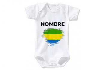 Bodies efecto bandera bebé cepilla gabón con nombre
