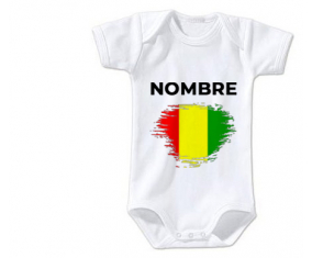 Bodies efecto bandera bebé cepillo Guinea Bissau con nombre
