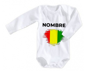Bodies efecto bandera bebé cepillo Guinea Bissau con nombre