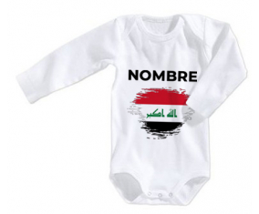 Bodies efecto de la bandera del bebé Irak cepillo con nombre