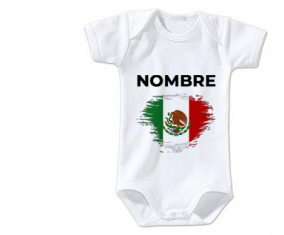 Bodies efecto bandera bebé cepilla México con nombre