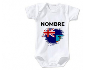 Bodies efecto cepillo Baby Flag Montserrat con nombre