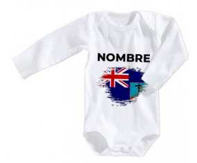 Bodies efecto cepillo Baby Flag Montserrat con nombre