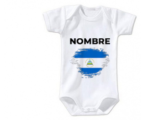 Bodies efecto bandera bebé cepilla Nicaragua con nombre