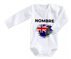 Bodies Baby Flag Brush Effect South Georgia y South Sandwich Islands con nombre