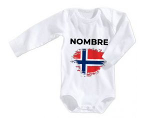 Bodies Baby Flag Brush Effect Svalbard y Jan Mayen con nombre