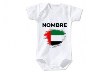 Bodies baby flag brush efecto Emiratos Árabes Unidos con nombre