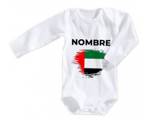 Bodies baby flag brush efecto Emiratos Árabes Unidos con nombre