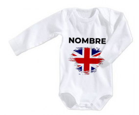 Bodies baby flag brush effect UK con nombre