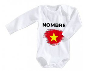 Bodies efecto de la bandera del bebé cepilla Vietnam con nombre