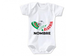 Bodies para bebé I love algeria con nombre
