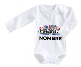 Bodies Baby Flag France Diseño 2 con nombre