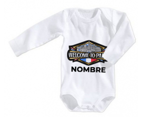 Bodies para bebé Welcome to Paris con nombre