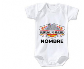 Bodies para bebé Welcome to Madrid con nombre