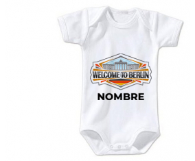 Bodies para bebé Welcome to Berlin con nombre