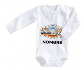 Bodies para bebé Welcome to Berlin con nombre