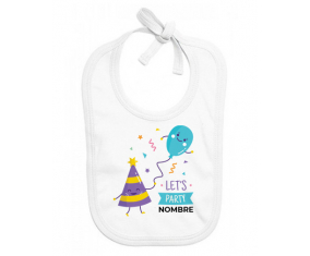 vamos a festejar cumpleaños - nombre: Babero para bebé