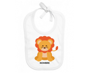 Estilo León 3 - nombre: Babero para bebé