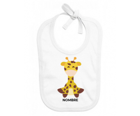 Giraffe style 4 - nombre: Babero para bebé