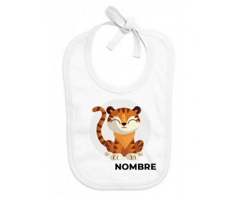 Tiger style 1 - nombre: Babero para bebé