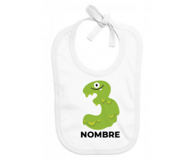 Estilo de cumpleaños de tres años 1 - nombre: Babero para bebé