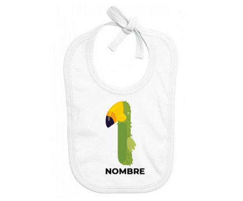 un estilo de un año de edad 4 - nombre: Babero para bebé