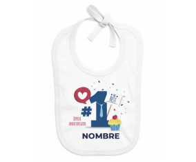 un estilo de un año de edad 7 - nombre: Babero para bebé