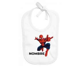 Spiderman - nombre: Babero para bebé