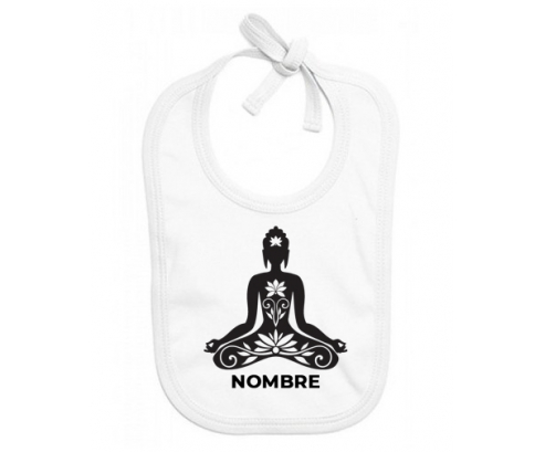 Estilo de meditación Bouddah 2 - nombre: Babero para bebé