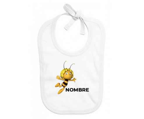 Maya la abeja con nombre: Babero para bebé