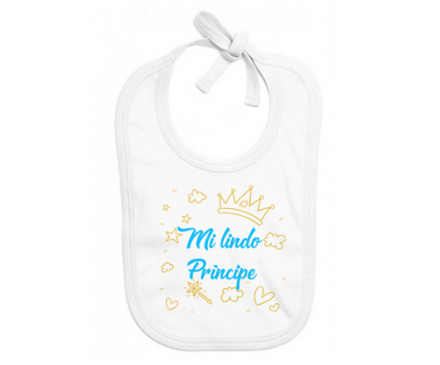 Mi hermoso diseño de príncipe-2: Babero para bebé Mi hermoso diseño de príncipe-2: Babero para bebé