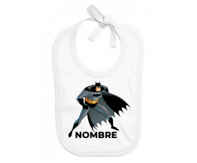 Batman con nombre: Babero para bebé