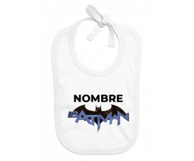 Diseño del logotipo de Batman-3 con nombre: Babero para bebé