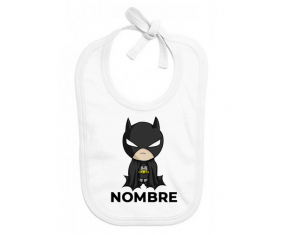 Diseño del logotipo de Batman kids-2 con nombre: Babero para bebé