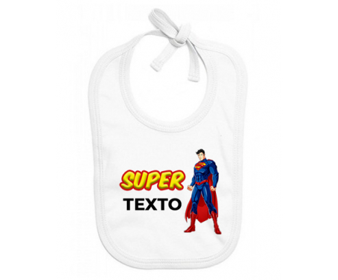 Superman con texto: Babero para bebé