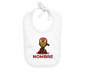 Iron man niños con nombre: Babero para bebé