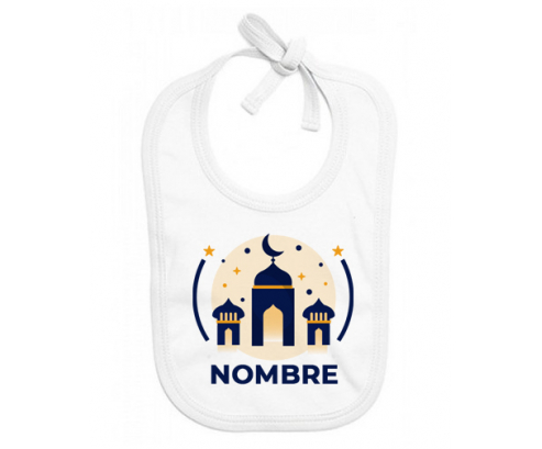 Islam burlado con nombre de diseño-1: Babero para bebé