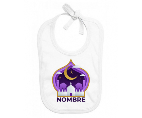Islam burlado con nombre de diseño-4: Babero para bebé
