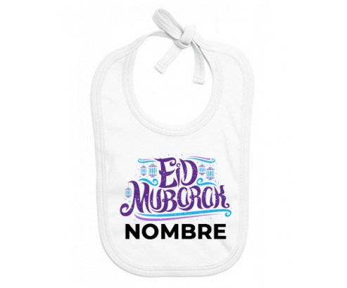 Islam eid mubarek diseño-3: Babero para bebé