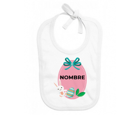 diseño-4 Huevo de Pascua con nombre: Babero para bebé