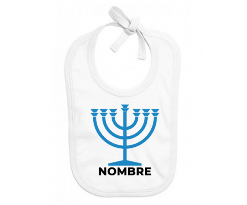 Judaísmo: Menorah: Babero para bebé