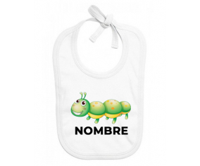 Juguetes de juguete Chenille con nombre: Babero para bebé