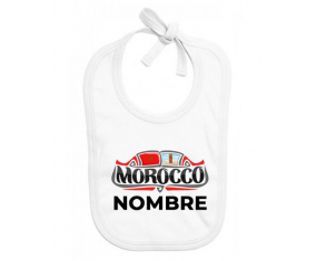 Diseño de Marruecos con nombre: Babero para bebé