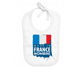 Made in France con nombre : Babero para bebé