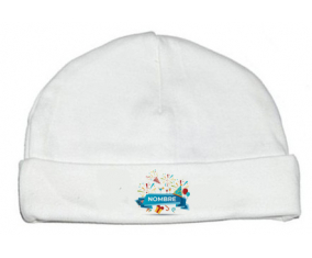 Feliz cumpleaños estilo 1 - nombre: Gorro para Bebé