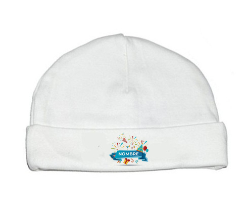 Feliz cumpleaños estilo 1 - nombre: Gorro para Bebé